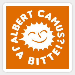 Albert Camus? Ja Bitte! Sticker